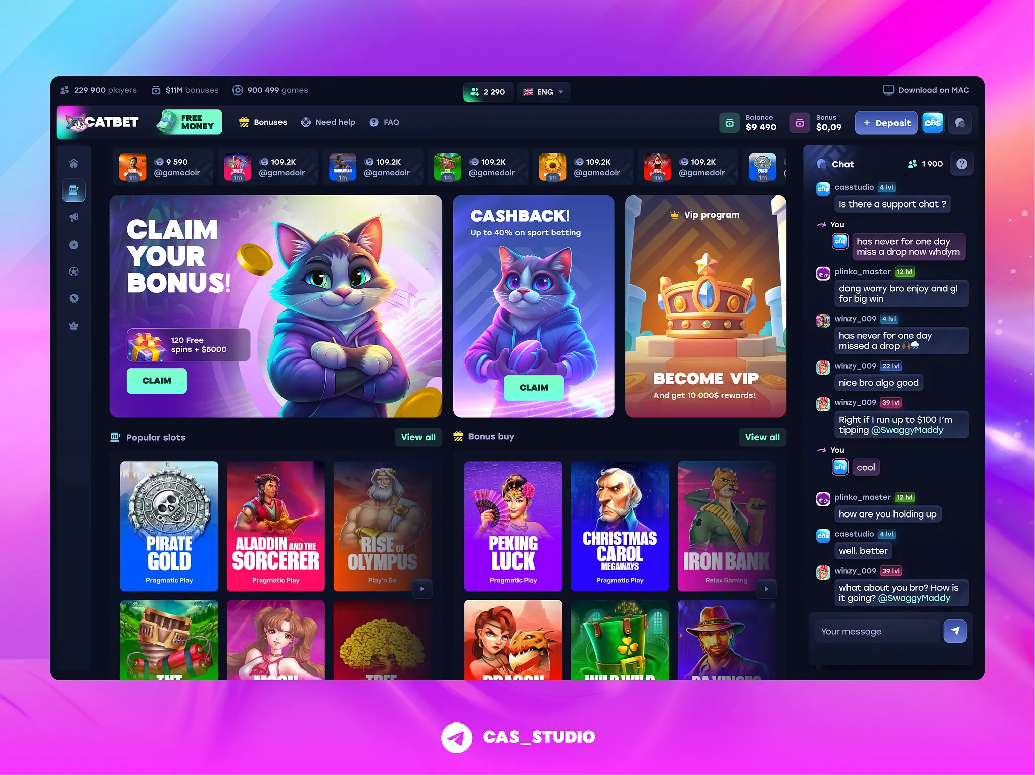 Catbet Casino online kasino pro hráče z Česka